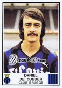 Figurina Daniel de Cubber - Football Belgium 1981-1982 - Panini