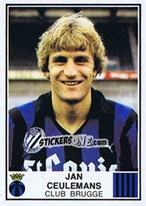 Figurina Jan Ceulemans - Football Belgium 1981-1982 - Panini