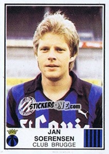 Cromo Jan Sorensen - Football Belgium 1981-1982 - Panini
