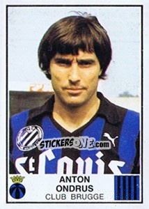 Figurina Anton Ondrus - Football Belgium 1981-1982 n. 106 - Panini