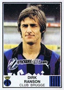 Figurina Dirk Ranson - Football Belgium 1981-1982 n. 107 - Panini