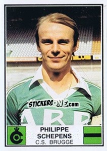 Sticker Philippe Schepens - Football Belgium 1981-1982 n. 112 - Panini