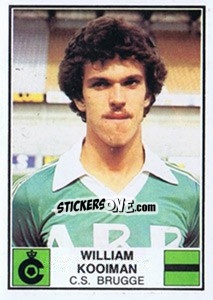 Figurina William Kooman - Football Belgium 1981-1982 - Panini