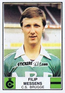 Cromo Filip Messens - Football Belgium 1981-1982 - Panini