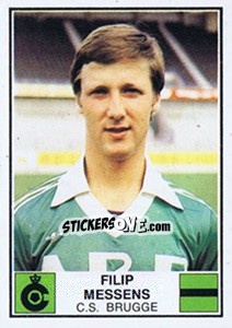 Figurina Filip Messens - Football Belgium 1981-1982 n. 124 - Panini