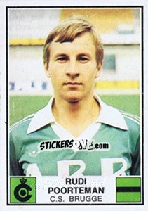 Sticker Rudi Poorteman - Football Belgium 1981-1982 - Panini