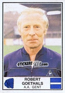 Figurina Robert Goethals - Football Belgium 1981-1982 - Panini