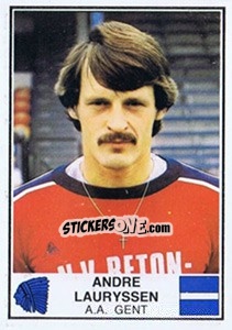 Sticker Andre Lauryssen - Football Belgium 1981-1982 - Panini