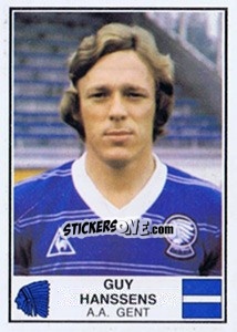 Figurina Guy Hanssens - Football Belgium 1981-1982 - Panini