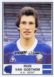 Cromo Rudi van Goethem - Football Belgium 1981-1982 - Panini