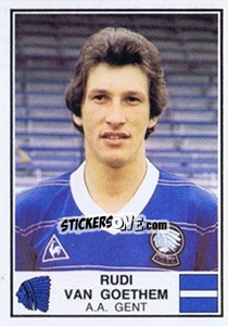 Figurina Rudi van Goethem - Football Belgium 1981-1982 n. 131 - Panini