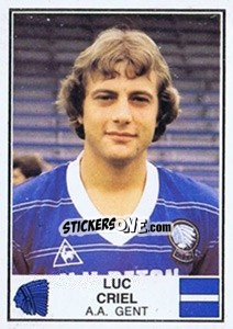 Sticker Luc Criel - Football Belgium 1981-1982 n. 132 - Panini