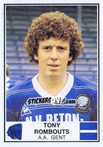 Sticker Tony Rombouts - Football Belgium 1981-1982 - Panini