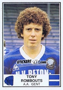 Sticker Tony Rombouts - Football Belgium 1981-1982 n. 133 - Panini