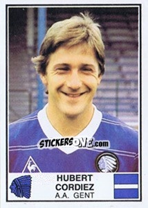 Cromo Hubert Cordiez - Football Belgium 1981-1982 - Panini