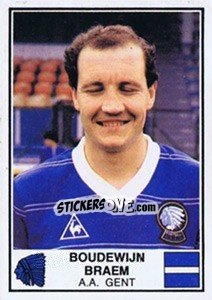 Sticker Boudewijn Braem - Football Belgium 1981-1982 - Panini