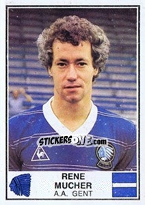 Figurina Rene Mucher - Football Belgium 1981-1982 - Panini