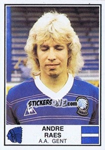 Figurina Andre Raes - Football Belgium 1981-1982 - Panini