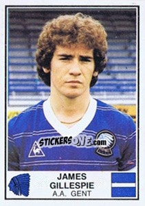 Cromo James Gillespie - Football Belgium 1981-1982 - Panini