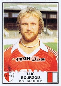 Sticker Luc Bourgois - Football Belgium 1981-1982 - Panini