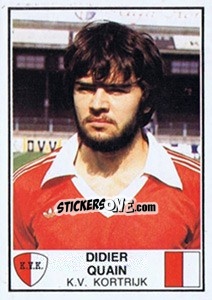Sticker Didier Quain - Football Belgium 1981-1982 - Panini