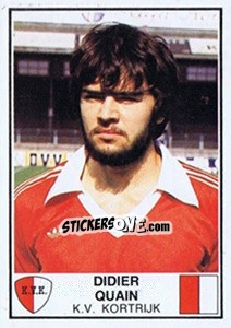 Cromo Didier Quain - Football Belgium 1981-1982 n. 158 - Panini