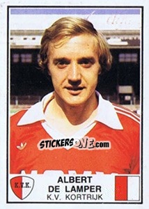 Sticker Albert de Lamper - Football Belgium 1981-1982 - Panini