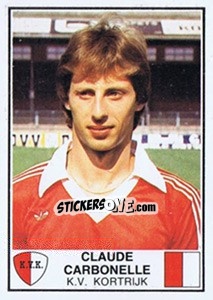 Sticker Claude Carbonelle - Football Belgium 1981-1982 - Panini