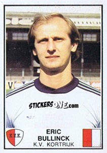 Figurina Eric Bullinck - Football Belgium 1981-1982 - Panini