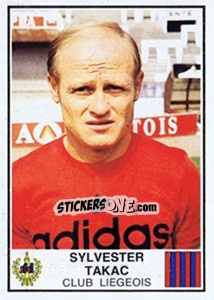 Sticker Sylvester Takac - Football Belgium 1981-1982 - Panini
