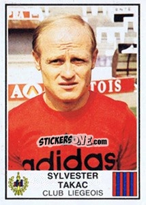 Sticker Sylvester Takac - Football Belgium 1981-1982 n. 166 - Panini