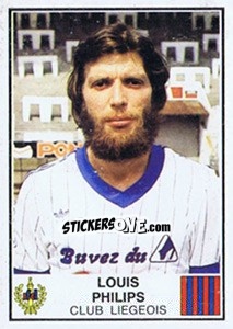 Cromo Louis Philips - Football Belgium 1981-1982 - Panini