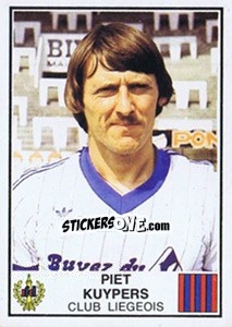 Sticker Piet Kuypers - Football Belgium 1981-1982 n. 172 - Panini