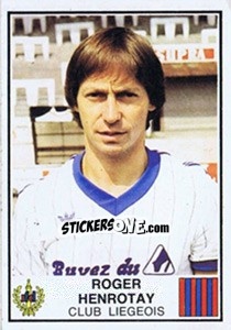 Cromo Roger Henrotay - Football Belgium 1981-1982 - Panini