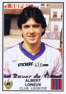 Sticker Albert Loneux - Football Belgium 1981-1982 - Panini