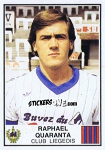 Cromo Raphael Quaranta - Football Belgium 1981-1982 - Panini