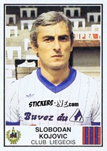 Sticker Slobodan Kojovic - Football Belgium 1981-1982 n. 179 - Panini