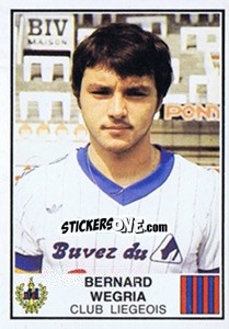 Sticker Bernard Wegria - Football Belgium 1981-1982 - Panini