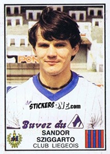 Sticker Sandor Sziggarton - Football Belgium 1981-1982 - Panini