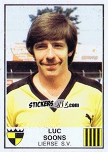 Sticker Luc Soons - Football Belgium 1981-1982 - Panini