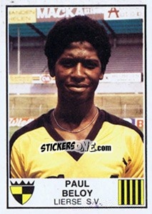 Cromo Paul Beloy Bleoy - Football Belgium 1981-1982 - Panini