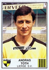 Sticker Andras Toth - Football Belgium 1981-1982 - Panini