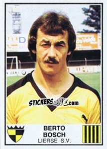 Figurina Berto Bosch - Football Belgium 1981-1982 - Panini