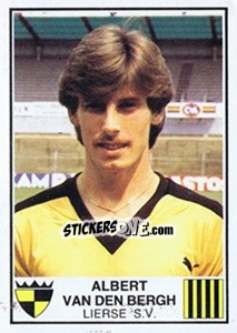 Sticker Albert van den Bergh - Football Belgium 1981-1982 - Panini