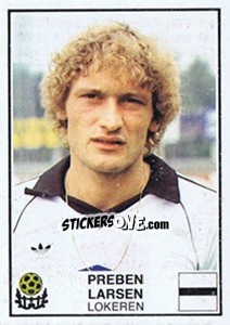 Sticker Preben Larssen - Football Belgium 1981-1982 n. 217 - Panini