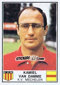 Sticker Kamiel van Damme - Football Belgium 1981-1982 - Panini