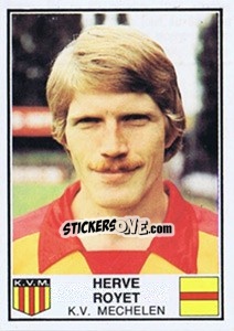 Figurina Herve Royet - Football Belgium 1981-1982 - Panini