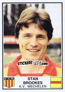Sticker Stan Brookes - Football Belgium 1981-1982 - Panini