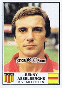 Figurina Benny Asselberghs - Football Belgium 1981-1982 - Panini