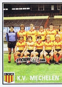 Sticker Team - Football Belgium 1981-1982 - Panini